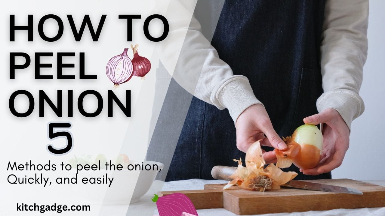 A man peeling the onion, how to peel onion